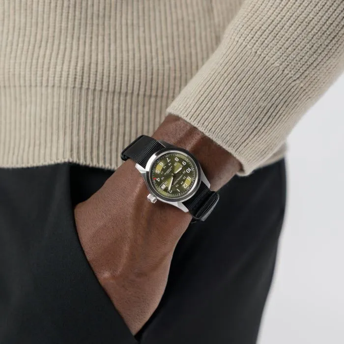 Hamilton Khaki Field Auto Otomatik Yeşil H70455960 detay görseli 5