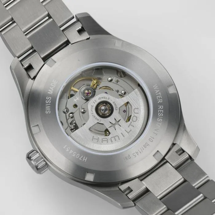 Hamilton Khaki Field Titanium Auto Mavi H70545140 detay görseli 4