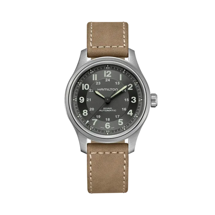Hamilton Khaki Field Titanium Auto Black H70545550