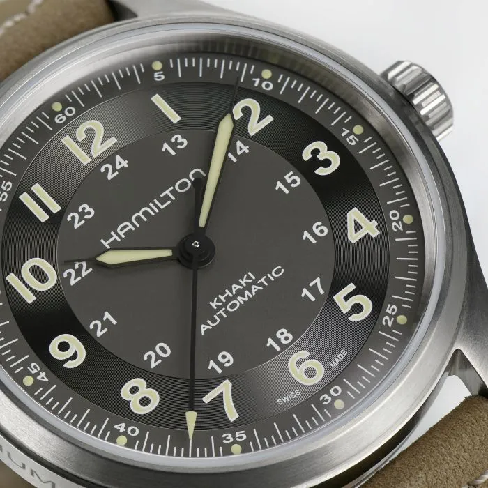 Hamilton Khaki Field Titanium Auto Black H70545550 detay görseli 1