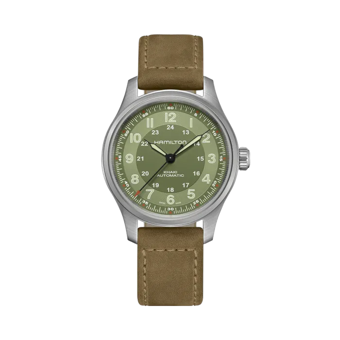 Hamilton Khaki Field Titanium Auto Yeşil H70545560