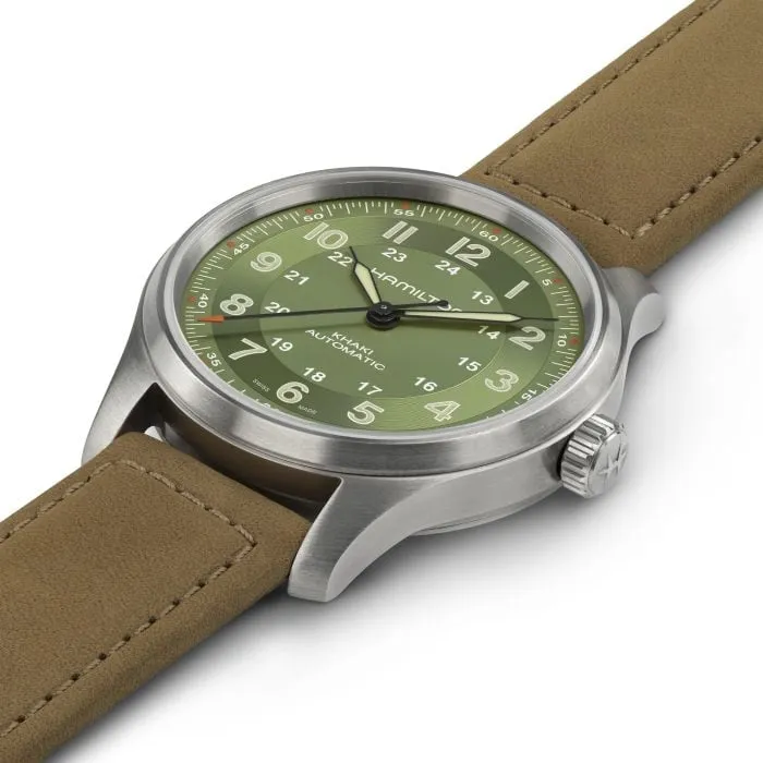 Hamilton Khaki Field Titanium Auto Yeşil H70545560 Görsel 1