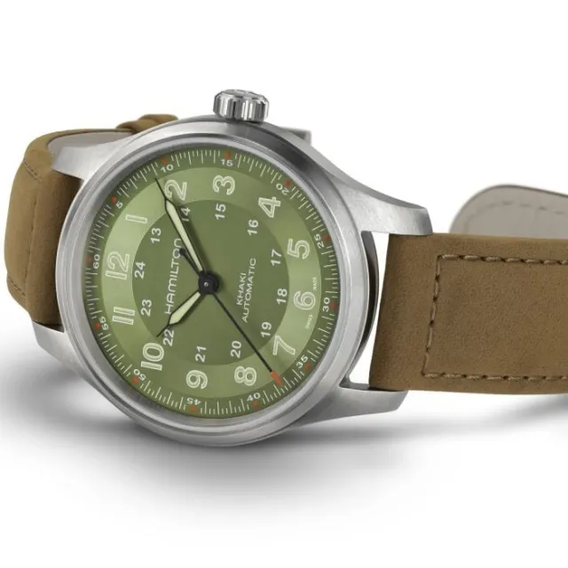 Hamilton Khaki Field Titanium Auto Yeşil H70545560 Görsel 2