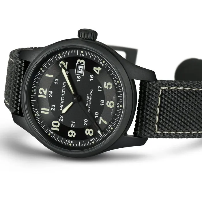 Hamilton Khaki Field Titanium Auto Black H70575733 detay görseli 2