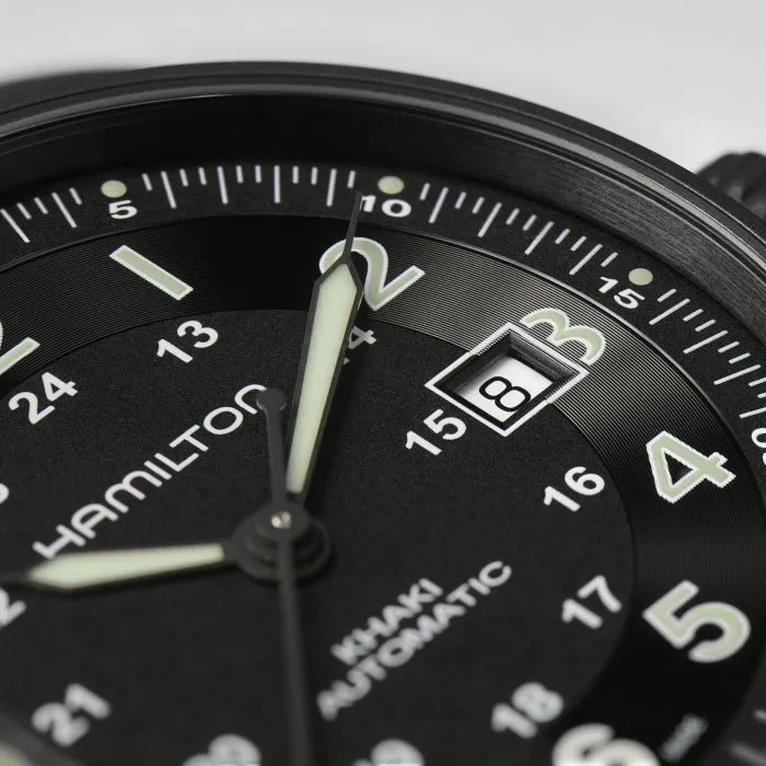 Hamilton Khaki Field Titanium Auto Black H70575733 detay görseli 3