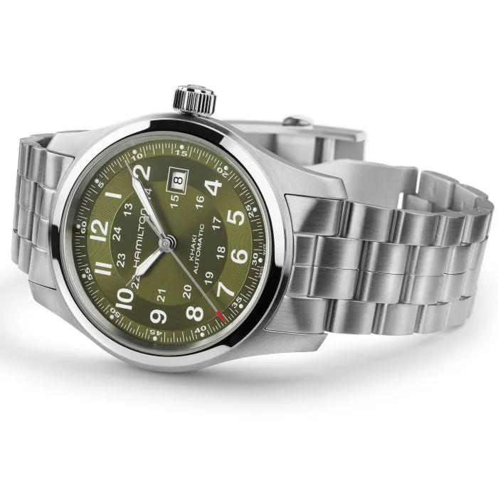 Hamilton Khaki Field Auto 42mm Yeşil H70605160 detay görseli 1