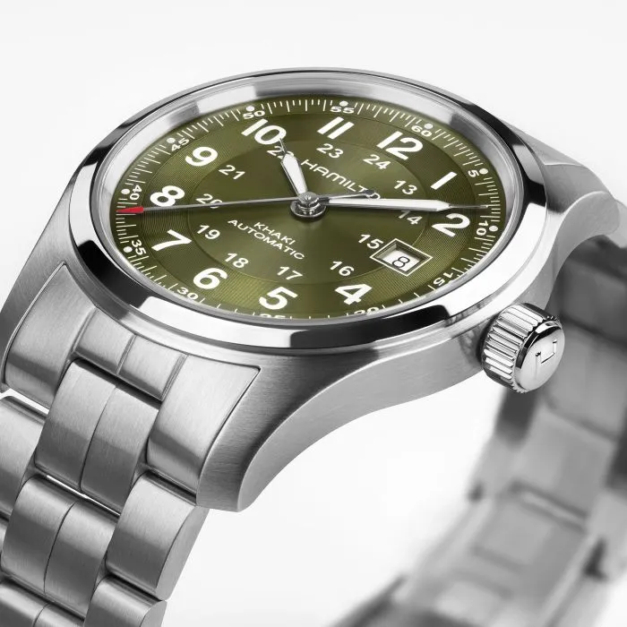 Hamilton Khaki Field Auto 42mm Yeşil H70605160 detay görseli 2
