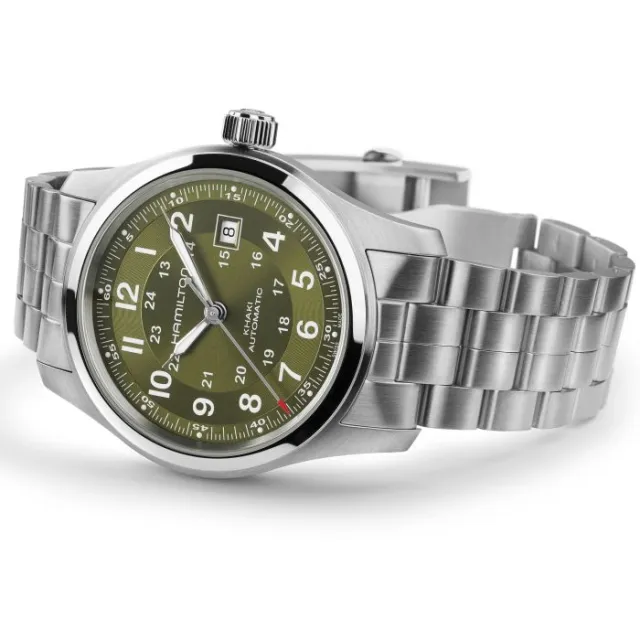 Hamilton Khaki Field Auto 42mm Yeşil H70605160 Görsel 2