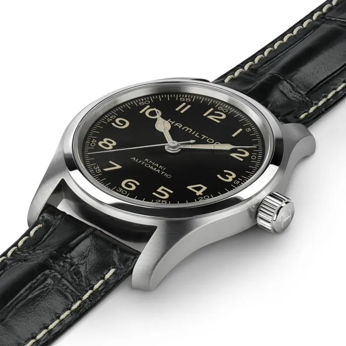 Hamilton Khaki Field Murph Auto Siyah H70605731 detay görseli 2