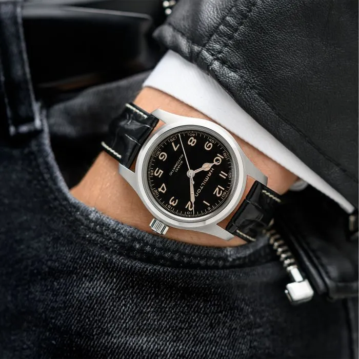 Hamilton Khaki Field Murph Auto Siyah H70605731 detay görseli 4