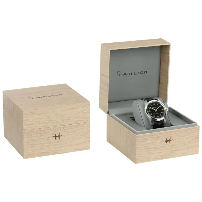 Hamilton Khaki Field Murph Auto Siyah H70605731 detay görseli 5