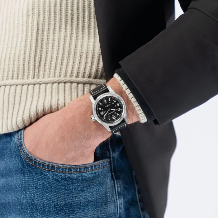 Hamilton Khaki Field Auto Otomatik Siyah H70605733 detay görseli 2