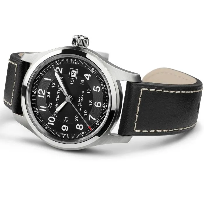 Hamilton Khaki Field Auto Otomatik Siyah H70605733 detay görseli 4