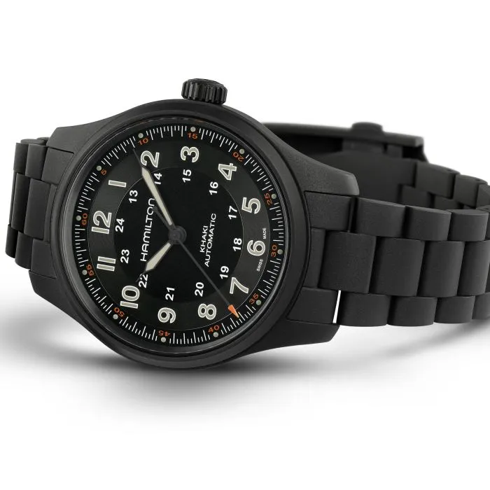Hamilton Khaki Field Titanium Auto Siyah H70665130 detay görseli 2