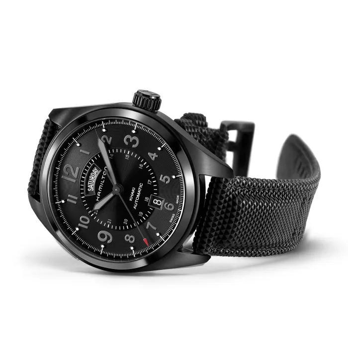 Hamilton Khaki Field Day Date Auto Otomatik Siyah H70695735 detay görseli 4