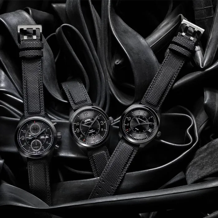 Hamilton Khaki Field Auto Chrono Siyah H71626735 detay görseli 1