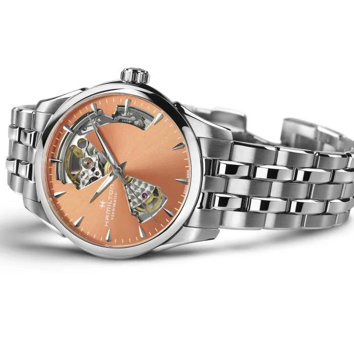 Hamilton Jazzmaster Open Heart Auto Kayısı H32215100 detay görseli 3