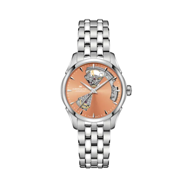 Beğenmek için çift tıkla Hamilton Jazzmaster Open Heart Auto Kayısı H32215100 Görsel 1