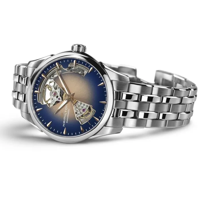 Hamilton Jazzmaster Open Heart Auto Champagne H32215101 detay görseli 4