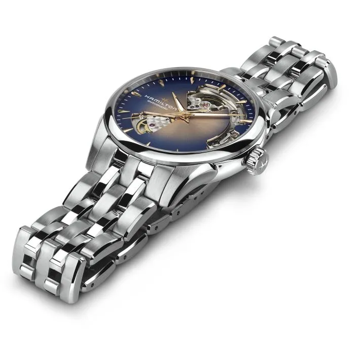 Hamilton Jazzmaster Open Heart Auto Champagne H32215101 detay görseli 3