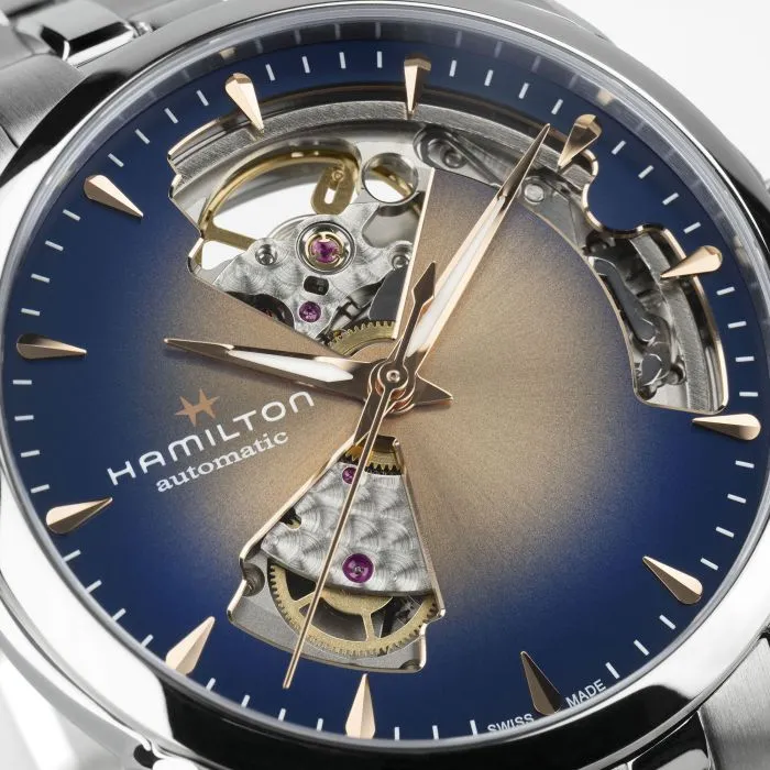 Hamilton Jazzmaster Open Heart Auto Champagne H32215101 detay görseli 1