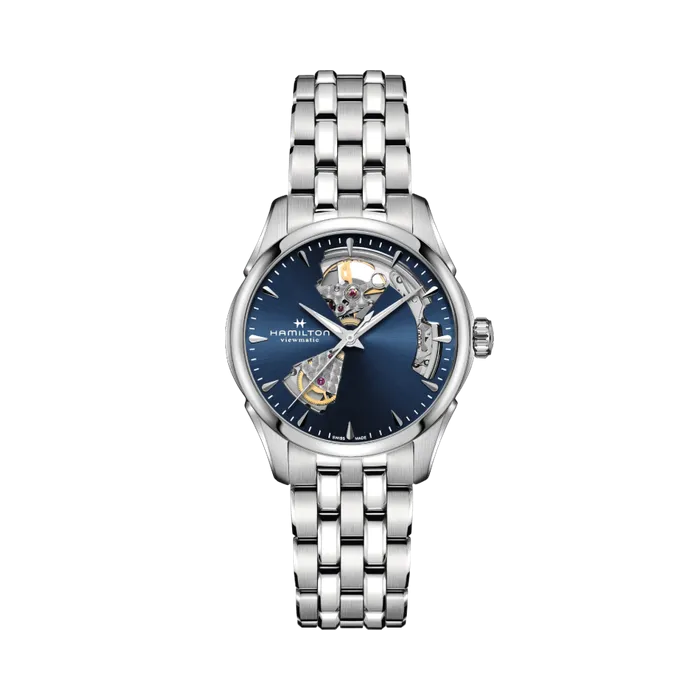 Hamilton Jazzmaster Open Heart Auto Blue H32215141