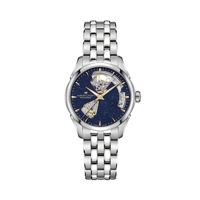 Hamilton Jazzmaster Open Heart Auto 36mm Blue Aventurine H32215142