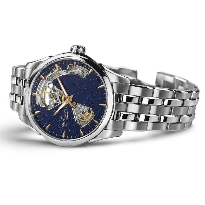 Hamilton Jazzmaster Open Heart Auto 36mm Blue Aventurine H32215142 detay görseli 2