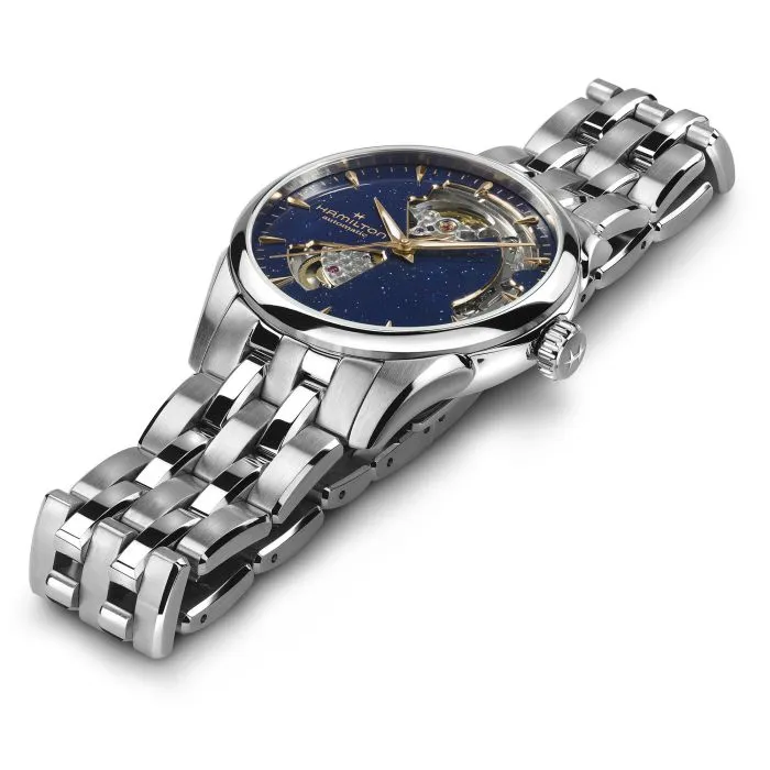 Hamilton Jazzmaster Open Heart Auto 36mm Blue Aventurine H32215142 detay görseli 1