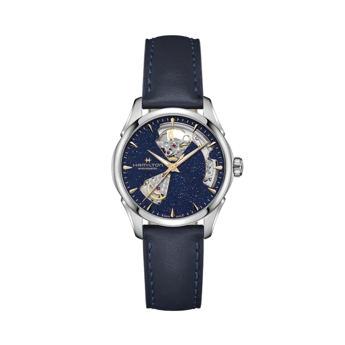 Hamilton Jazzmaster Open Heart Auto Mavi H32215642