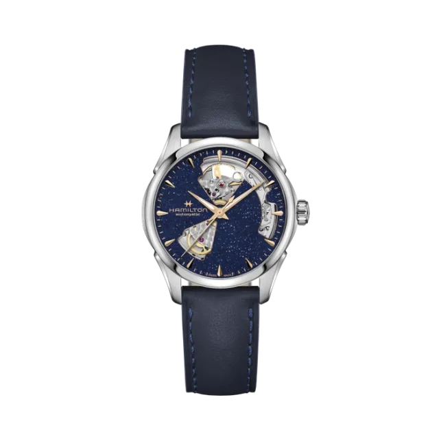 Beğenmek için çift tıkla Hamilton Jazzmaster Open Heart Auto Mavi H32215642 Görsel 1
