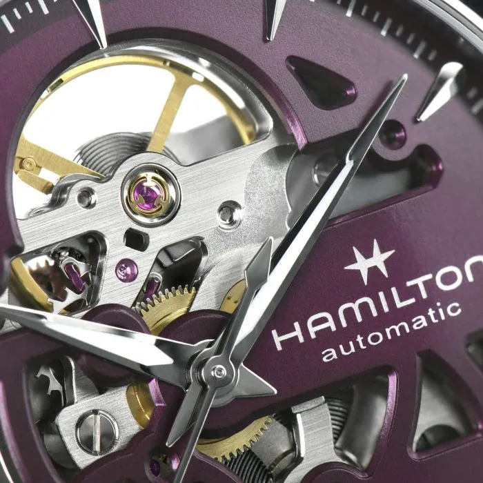 Hamilton Jazzmaster Skeleton Auto Mor H32265801 detay görseli 3