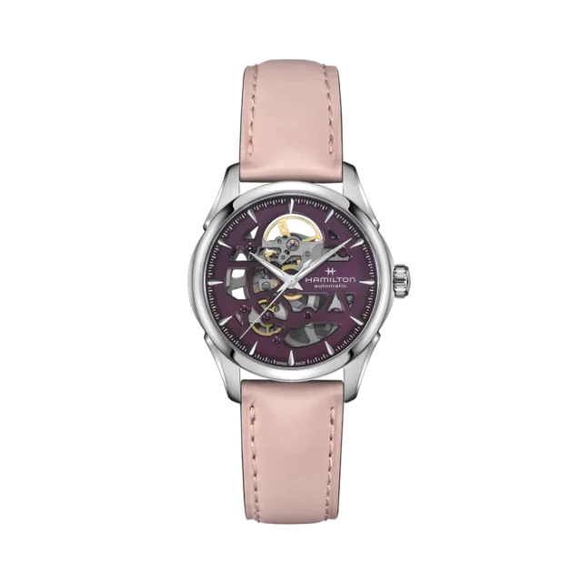 Beğenmek için çift tıkla Hamilton Jazzmaster Skeleton Auto Mor H32265801 Görsel 1