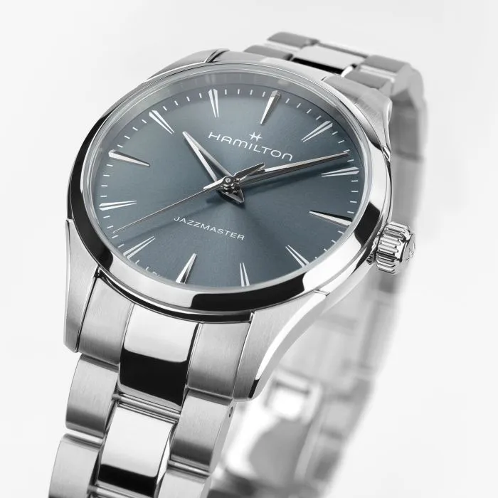 Hamilton Jazzmaster Quartz Mavi H32301141 detay görseli 2