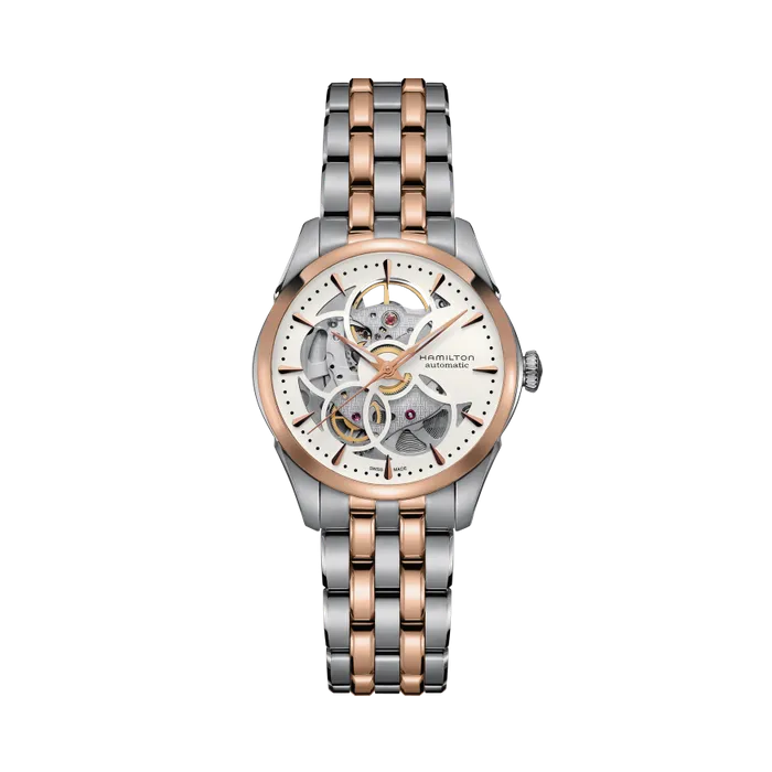 Hamilton Jazzmaster Viewmatic Skeleton Lady Auto Otomatik Beyaz H32425251