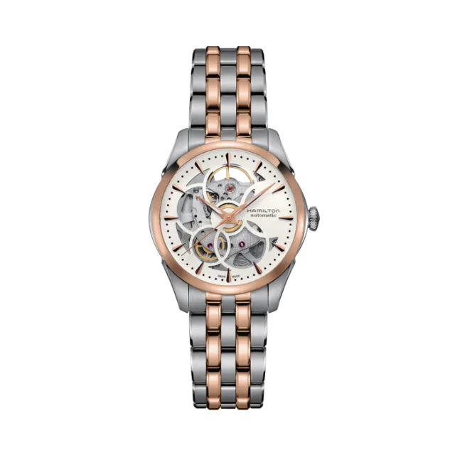 Beğenmek için çift tıkla Hamilton Jazzmaster Viewmatic Skeleton Lady Auto Otomatik Beyaz H32425251 Görsel 1