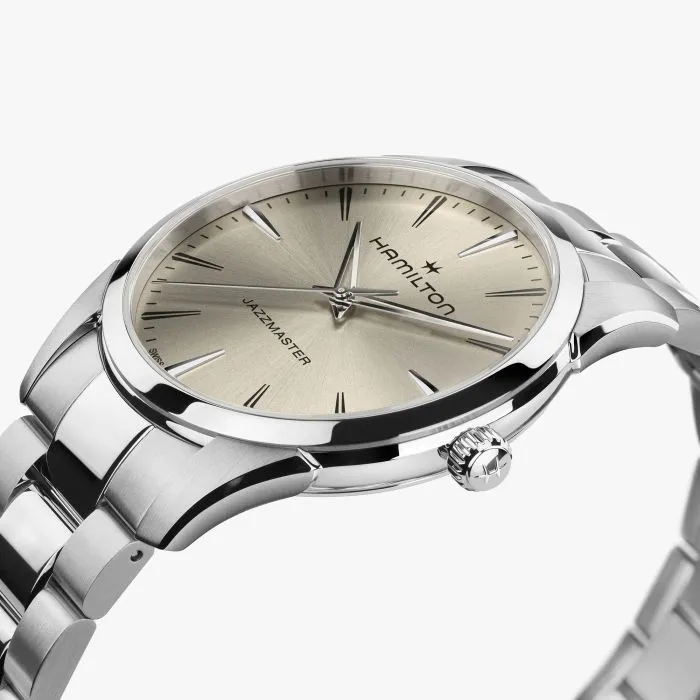 Hamilton Jazzmaster Quartz Beige H32461121 detay görseli 4