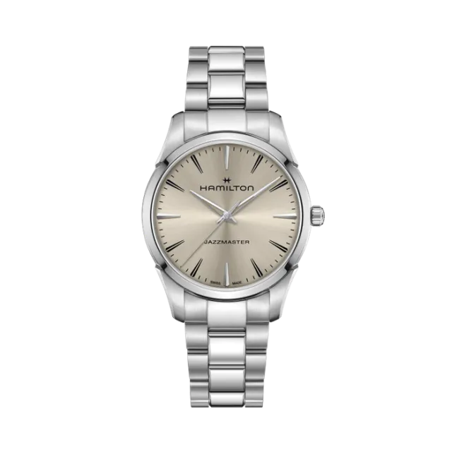Beğenmek için çift tıkla Hamilton Jazzmaster Quartz Beige H32461121 Görsel 1