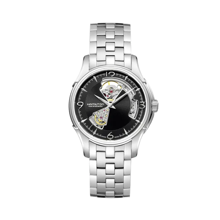 Hamilton Jazzmaster Open Heart Auto Otomatik Siyah H32565135