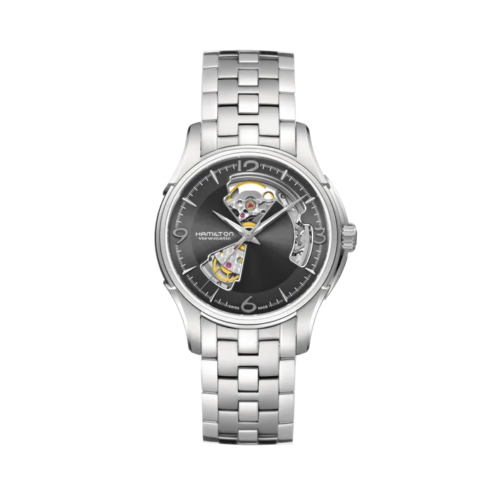 Hamilton Jazzmaster Open Heart Auto Grey H32565185