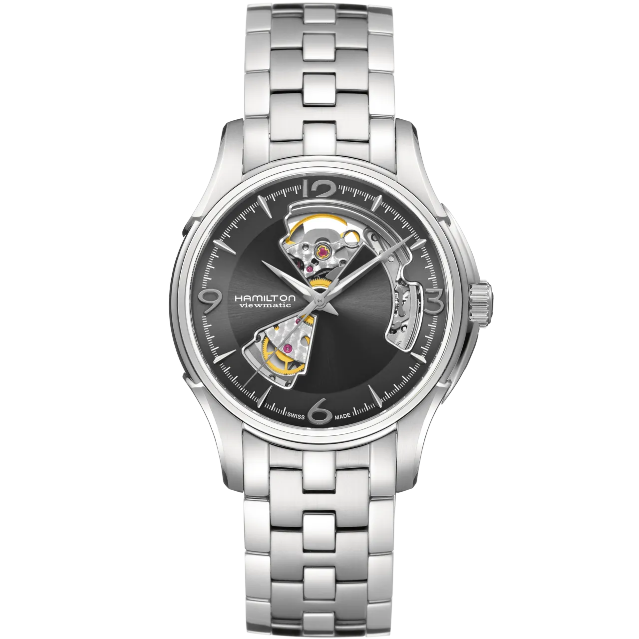 Hamilton Jazzmaster Open Heart Auto Grey H32565185 detay görseli 1