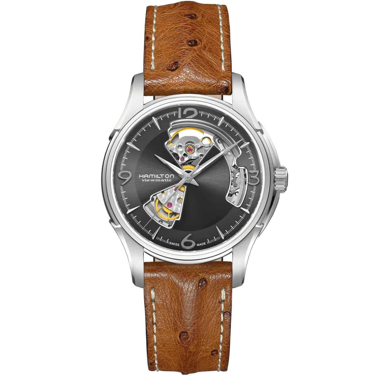 Hamilton Jazzmaster Open Heart Auto Grey H32565585 detay görseli 1
