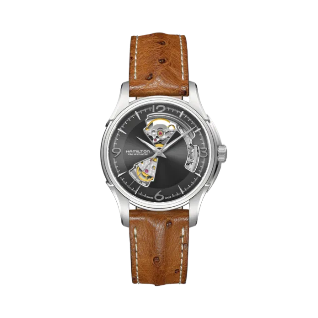 Beğenmek için çift tıkla Hamilton Jazzmaster Open Heart Auto Grey H32565585 Görsel 1