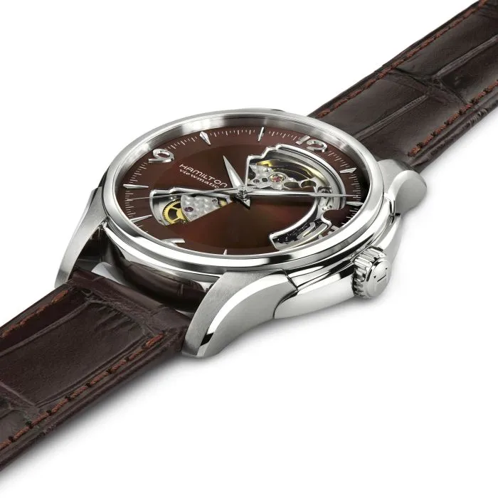 Hamilton Jazzmaster Open Heart Auto Otomatik Kahverengi H32565595 detay görseli 1