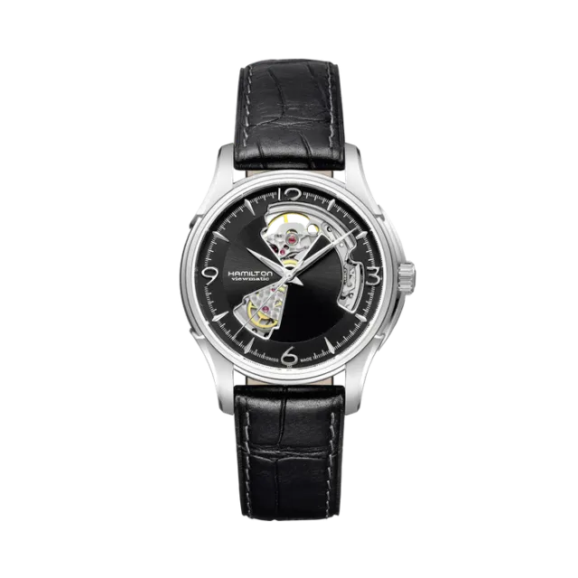 Hamilton Jazzmaster Open Heart Auto Otomatik Siyah H32565735 Görsel 1