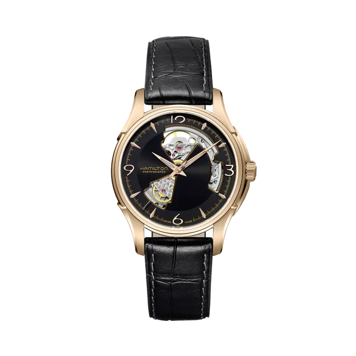 Hamilton Jazzmaster Open Heart Auto Siyah H32575735