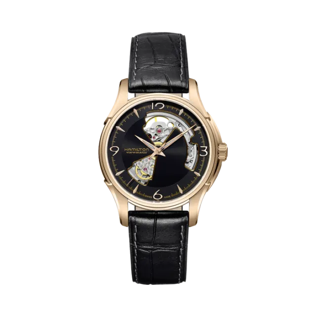 Beğenmek için çift tıkla Hamilton Jazzmaster Open Heart Auto Siyah H32575735 Görsel 1
