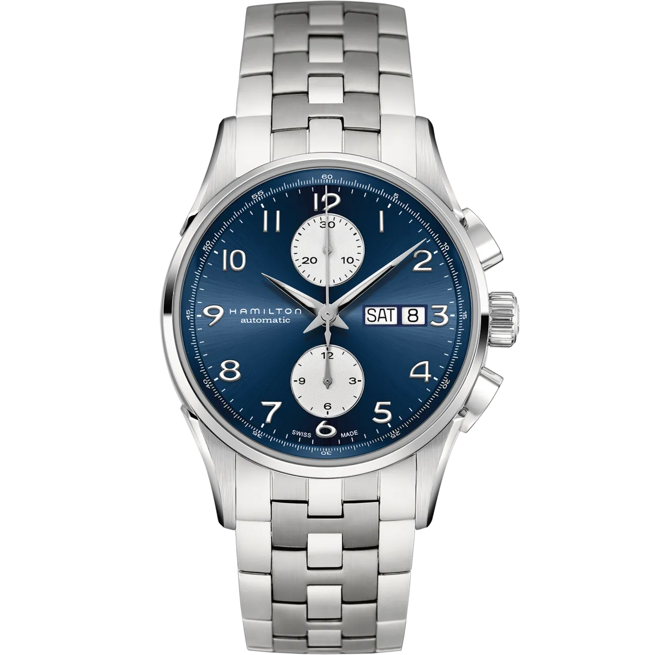 Hamilton Jazzmaster Maestro Auto Chrono Otomatik Mavi H32576141 detay görseli 1