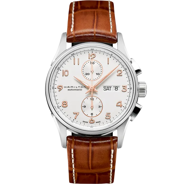 Hamilton Jazzmaster Maestro Auto Chrono Otomatik Beyaz H32576515 detay görseli 1