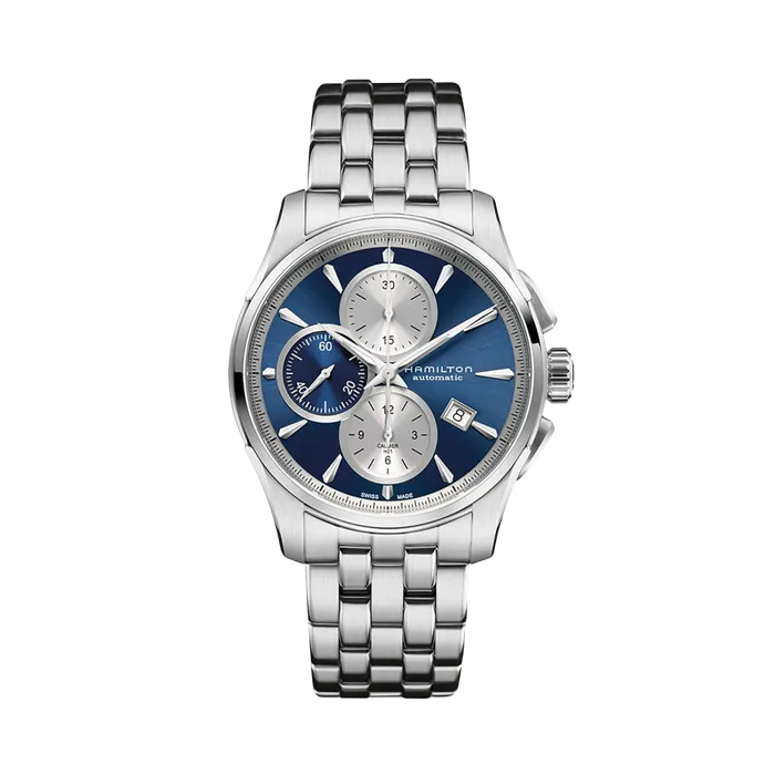Hamilton Jazzmaster Auto Chrono Otomatik Mavi H32596141